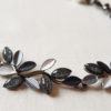 Collier 2 perles blanche en verre de Murano