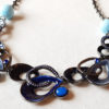 perles bleu et turquoises en verre de Murano