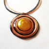 Pendentif Soleil ambre verre de Murano